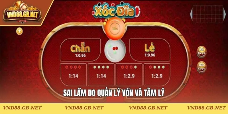 Sai lầm do quản lý vốn và tâm lý